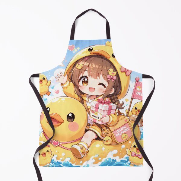 Item preview, Quack Delivery Girl Chibi Mascot designed and sold by konkapo00.