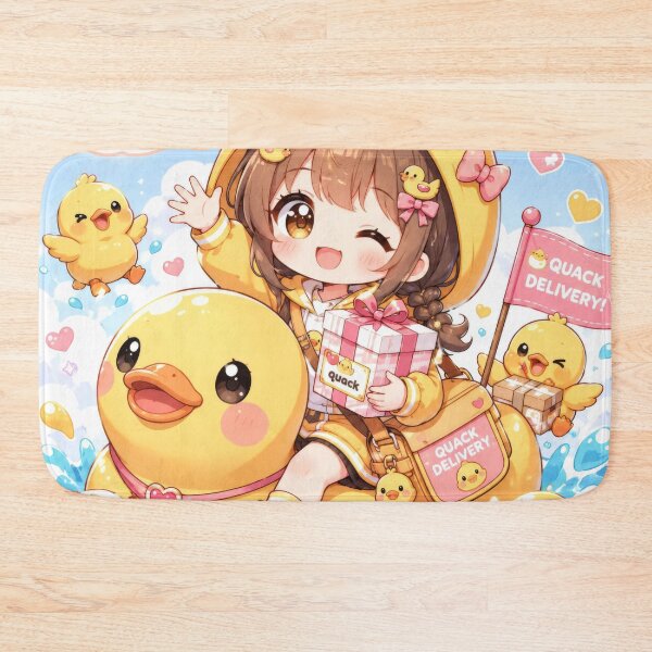 Item preview, Quack Delivery Girl Chibi Mascot designed and sold by konkapo00.