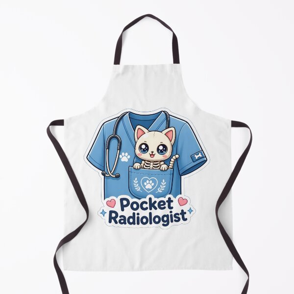 Item preview, Pocket Radiologist | Cute Kawaii Cat Skeleton Veterinary Radiology Design designed and sold by Bettybee00.