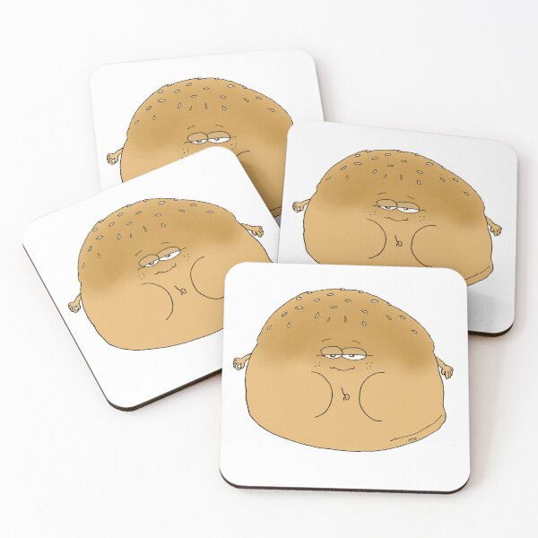 Item preview, Funny Burger Bun Sticker – Carbs Lover Gift Funny Foodie Mug Art designed and sold by MyxaART.
