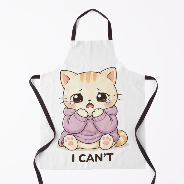 Item preview, I Can’t Cat | Cute Kawaii Aesthetic | Overwhelmed Emotional Mood Design designed and sold by The Mood Index.