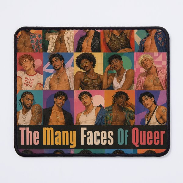 Item preview, The Many Faces of Queer Poster, LGBTQ Wall Art, Gay Pinup Art Print, Queer Pride Decor, Retro Pop Art Poster, LGBTQIA+ Home Decor Gift designed and sold by KishShop.