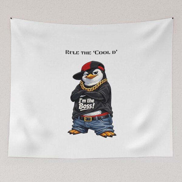 Item preview, Chillin' Like a Villain – Funny Gangster Penguin Rap Design designed and sold by Rolta.