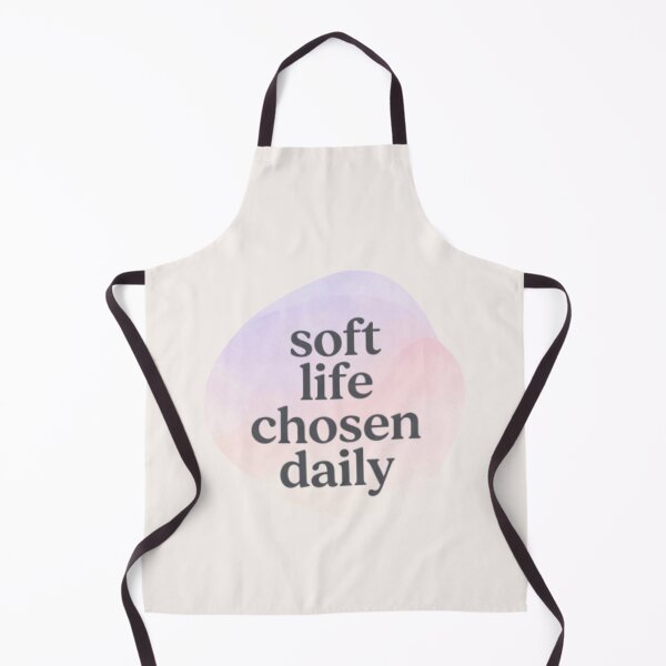 Item preview, Soft Life Chosen Daily – Minimalist Affirmation Typography Design designed and sold by CosmicQuietLab.