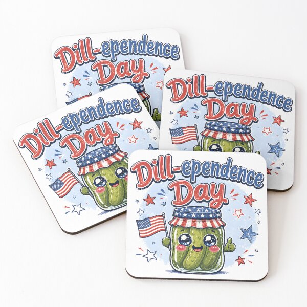 Item preview, Dill Ependence Day Cute Kawaii Pickle Fourth Of July Graphic designed and sold by Craft Design Alchemy.