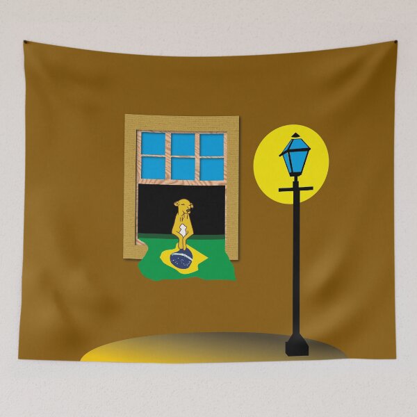 Item preview, Road to Glory – Brazilian Football Fan Waiting for the Big Match designed and sold by Marta Ferreira Ribeiro.