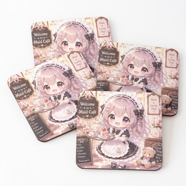 Item preview, Cute Chibi Maid Cafe Girl designed and sold by konkapo00.