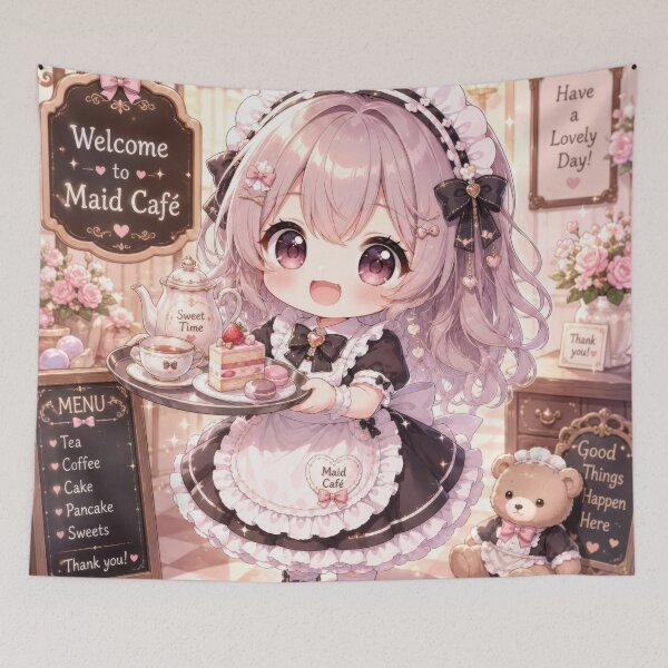 Item preview, Cute Chibi Maid Cafe Girl designed and sold by konkapo00.