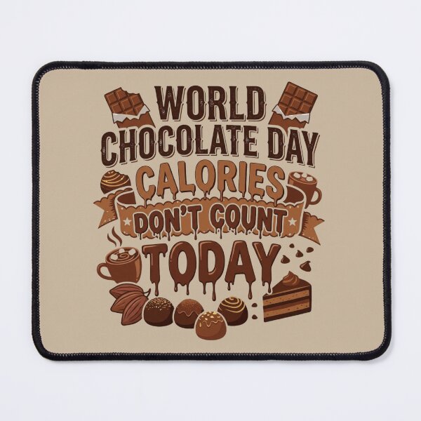 Item preview, Funny World Chocolate Day Shirt For Chocolate Lovers – Calories Don't Count Today Sweet Dessert Humor Gift designed and sold by Im-Ara.