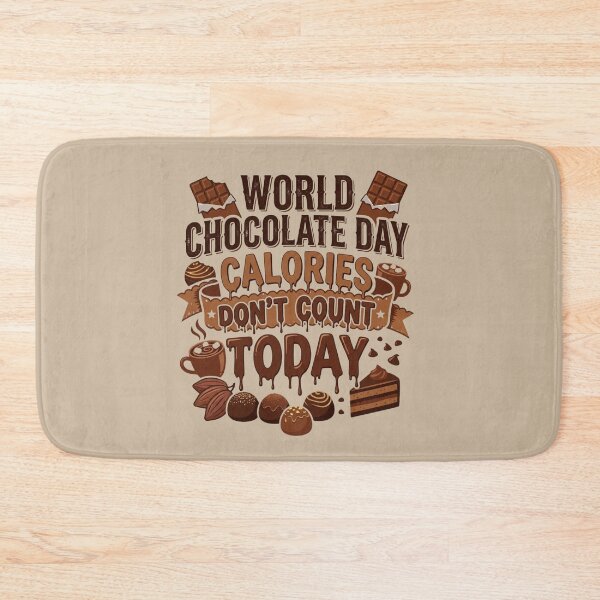 Item preview, Funny World Chocolate Day Shirt For Chocolate Lovers – Calories Don't Count Today Sweet Dessert Humor Gift designed and sold by Im-Ara.