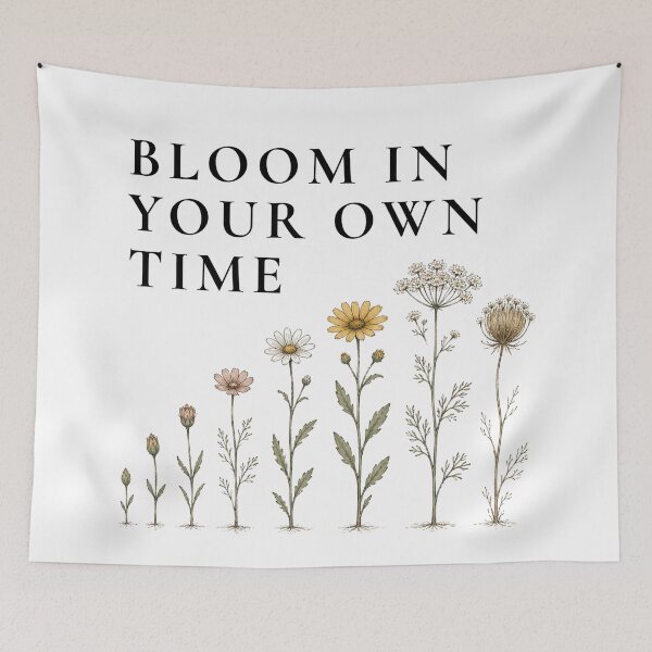 Item preview, Wildflower Growth Stages Botanical Illustration designed and sold by Maryna_Reine.