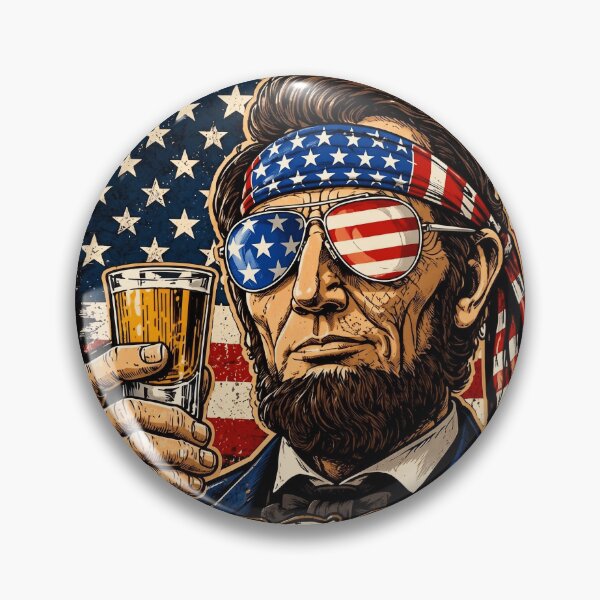 Item preview, Drinkin Like Lincoln Funny Patriotic 4th Of July Vintage designed and sold by Vermanartist.