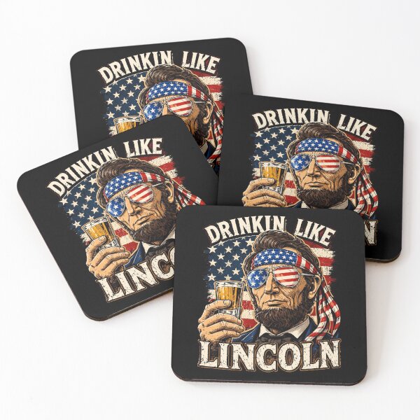 Item preview, Drinkin Like Lincoln Funny Patriotic 4th Of July Vintage designed and sold by Vermanartist.