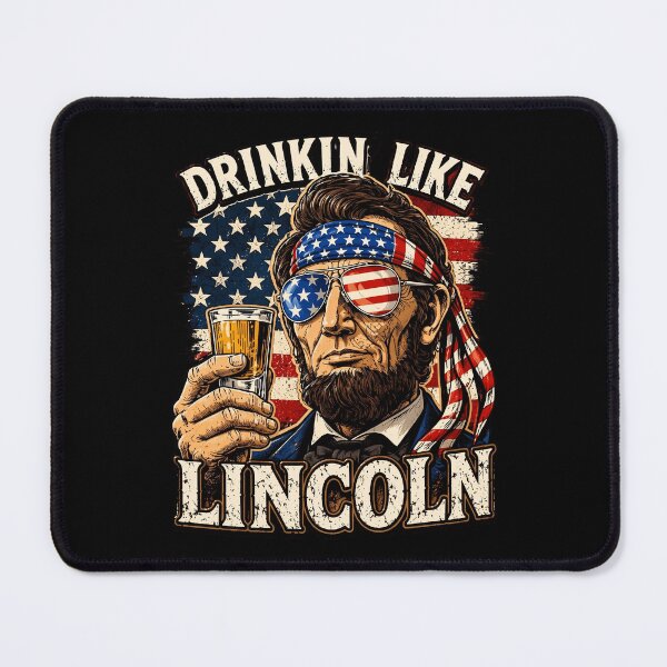 Item preview, Drinkin Like Lincoln Funny Patriotic 4th Of July Vintage designed and sold by Vermanartist.