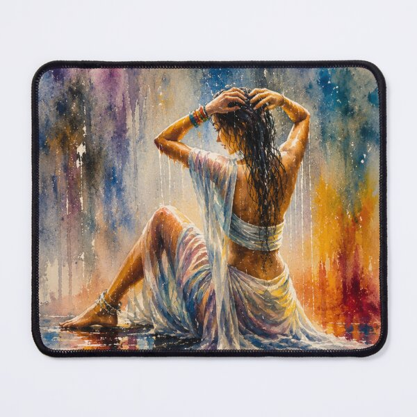 Item preview, Enjoying Rain in the Monsoon in Water color designed and sold by AcmsArtShop.