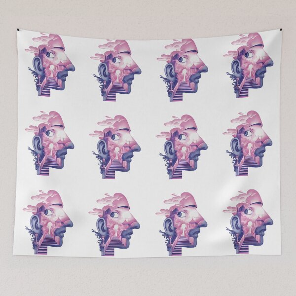 Item preview, Eavesdropping on Dreams — Surreal Mind Palace Illustration designed and sold by Cutie Galore.