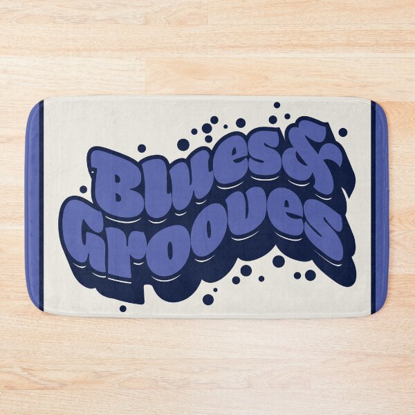 Item preview, Blues & Grooves Wavy-Outline Lettering designed and sold by wickedpretty.