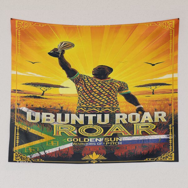 Item preview, South Africa — Ubuntu Roar: Golden Sun Warriors of the Pitch designed and sold by Twala Creative Studio.