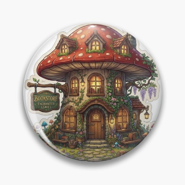 Item preview, Whimsical Cottagecore Mushroom Bookstorer designed and sold by Presshue.