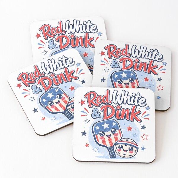 Item preview, Red White And Dink Cute Pickleball Fourth Of July Graphic designed and sold by Craft Design Alchemy.
