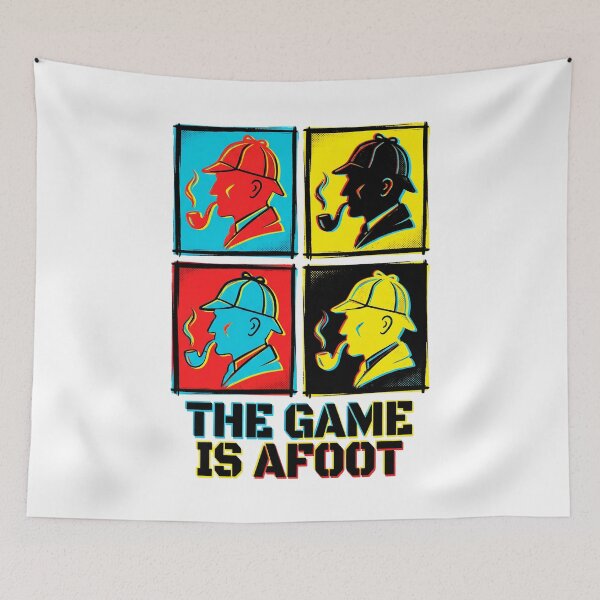Item preview, Pop Art The Game Is Afoot Sherlock Holmes Retro Graphic designed and sold by Fenay Designs.