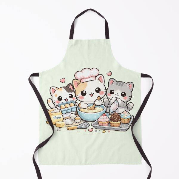 Item preview, Cute Baking Cats Kawaii Cupcake Bakery Squad designed and sold by PMestore.