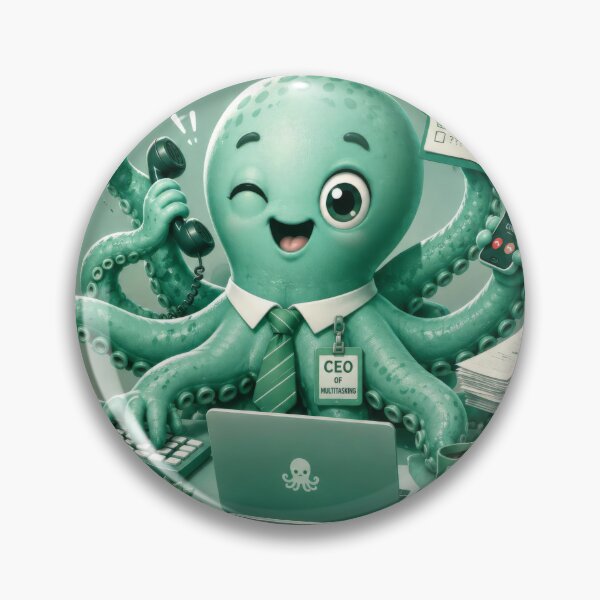 Item preview, Seagreen Octopus Office Chaos designed and sold by konkapo00.