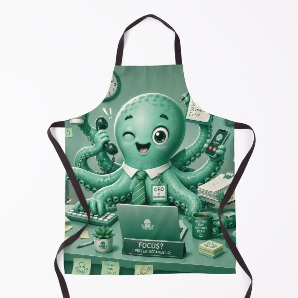 Item preview, Seagreen Octopus Office Chaos designed and sold by konkapo00.