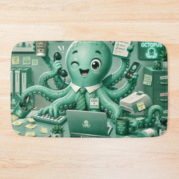 Item preview, Seagreen Octopus Office Chaos designed and sold by konkapo00.