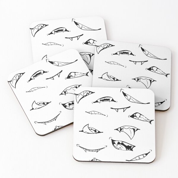 Item preview, Sharp Monster Teeth and Vampire Fangs Anime Mouths Sticker Pack designed and sold by LYAN-STORE.