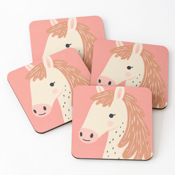 Item preview, Pink Pony Illustration – Cute Horse Nursery designed and sold by Studio Remier.