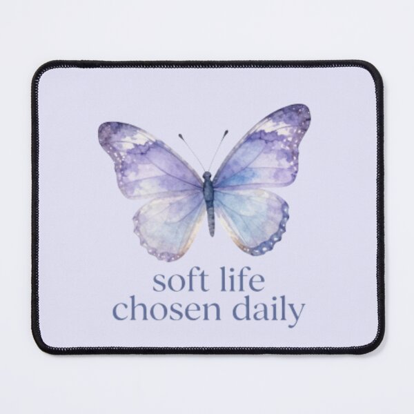 Item preview, Soft Life Chosen Daily – Gentle Wellness Motivational Typography Print designed and sold by CosmicQuietLab.