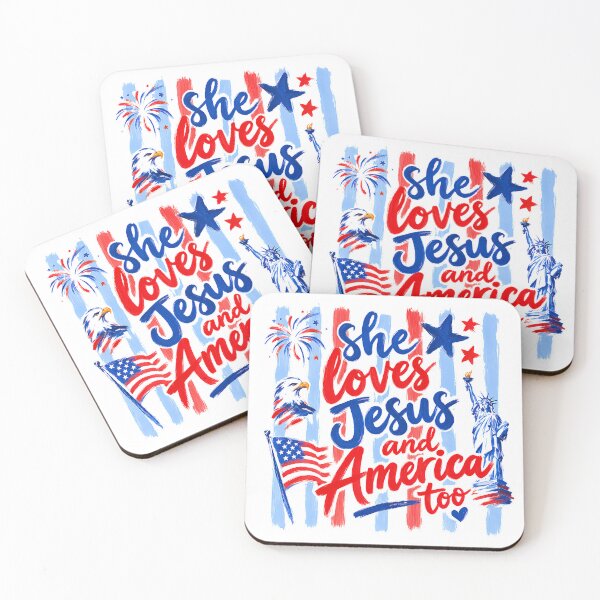 Item preview, She loves Jesus and America too designed and sold by Tiny-Love ⭐⭐⭐⭐⭐.