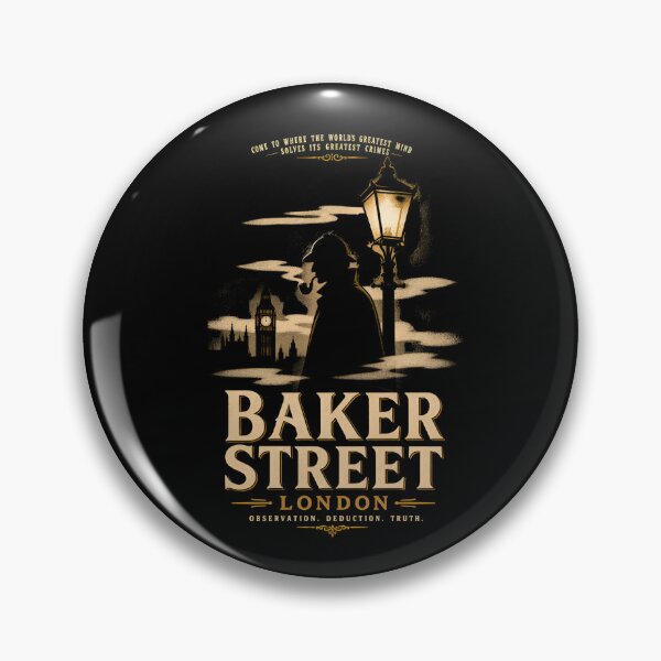 Item preview, Baker Street London Sherlock Holmes Greatest Mind Classic Mystery Art designed and sold by Fenay Designs.
