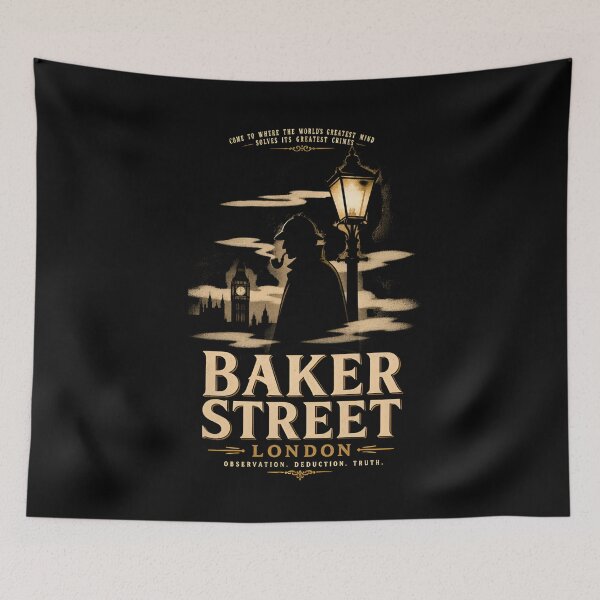 Item preview, Baker Street London Sherlock Holmes Greatest Mind Classic Mystery Art designed and sold by Fenay Designs.