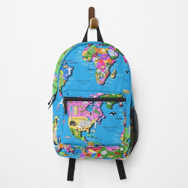 Item preview, Illustrated World Map For Kids By Artist Carla Daly designed and sold by Carla Daly.