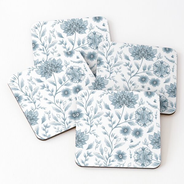 Item preview, Regency Blue Floral Chintz designed and sold by Posy&Pin.