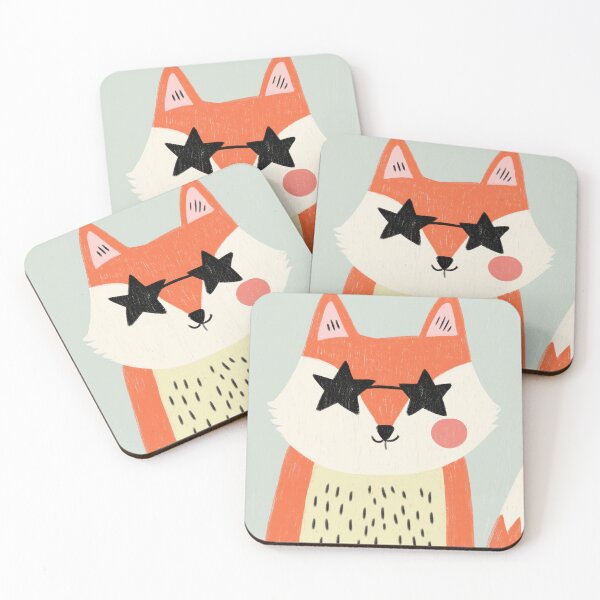 Item preview, Fox with Star Sunglasses – Playful Woodland Animal - Nursery designed and sold by Studio Remier.