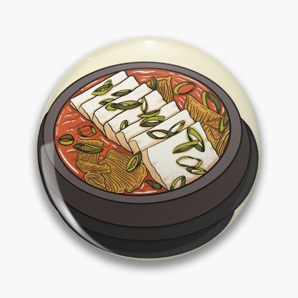 Item preview, Korean Kimchi Jjigae Stew Art Print Traditional Food Illustration Poster designed and sold by TAWN ILLUSTRATIONS.
