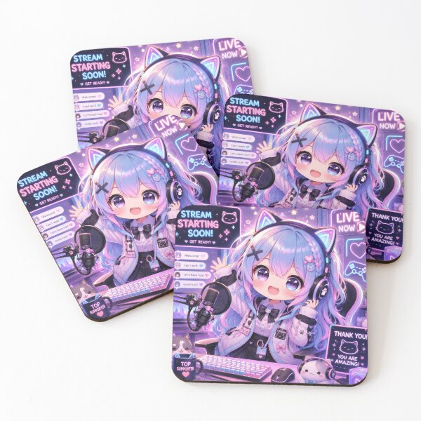 Item preview, Cute Chibi VTuber Streamer designed and sold by konkapo00.