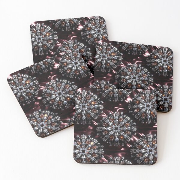 Item preview, Dark Red Jewel Circular Motifs designed and sold by IntelliMindDesigns.