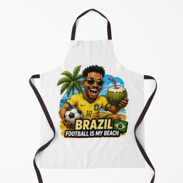 Item preview, Brazil 2026 Cartoon Football Fan Design designed and sold by Pixanova.