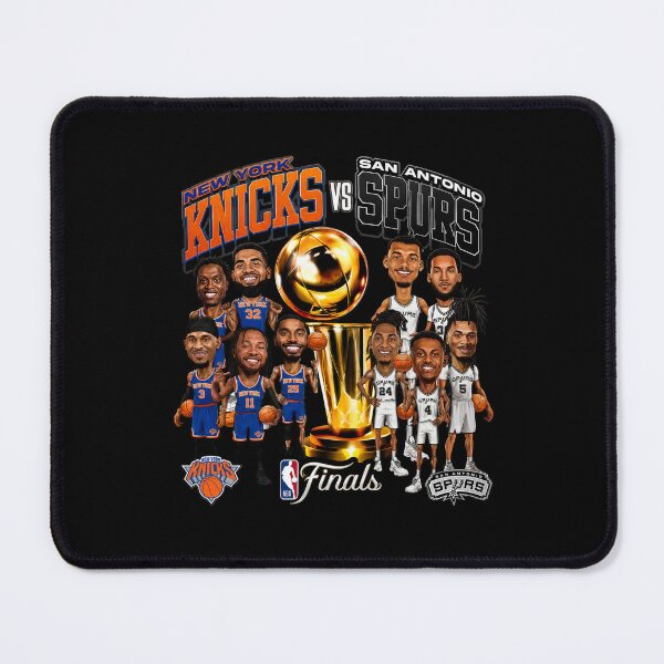 Item preview, Men's 500 Level Black San Antonio Spurs vs. New York Knicks 2026 NBA Finals Matchup designed and sold by Wingedcicada.