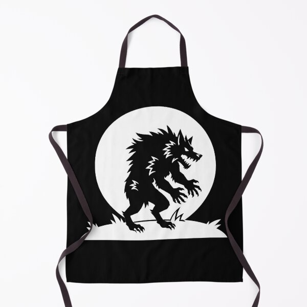 Item preview, Full Moon Werewolf Silhouette White designed and sold by DredMuunStudios.