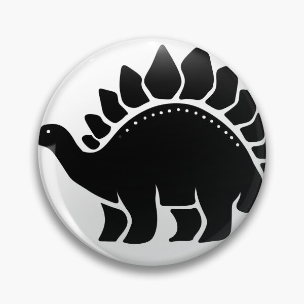 Item preview, Minimalist Black Stegosaurus Dinosaur Silhouette Sticker designed and sold by LYAN-STORE.