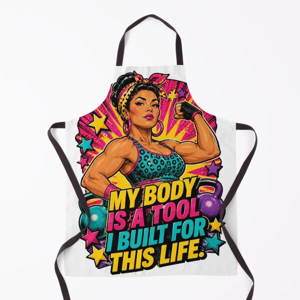 Item preview, Pumping Iron Pop Art Power Woman designed and sold by Squiggle Happy.
