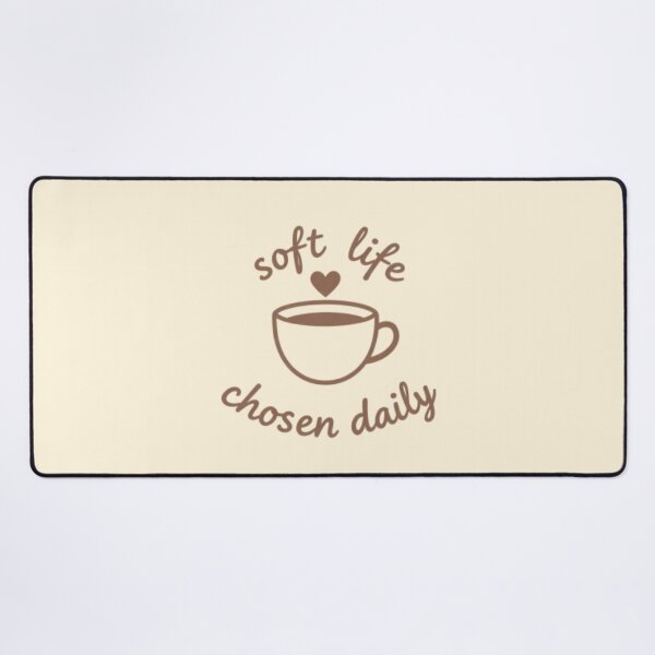 Item preview, Soft Life Chosen Daily – Inspirational Self Care Quote designed and sold by CosmicQuietLab.