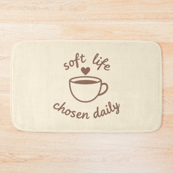 Item preview, Soft Life Chosen Daily – Inspirational Self Care Quote designed and sold by CosmicQuietLab.
