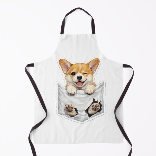 Item preview, Cute Winking Corgi Pocket Puppy Funny Dog Lover Gift designed and sold by PoojaArtLab.