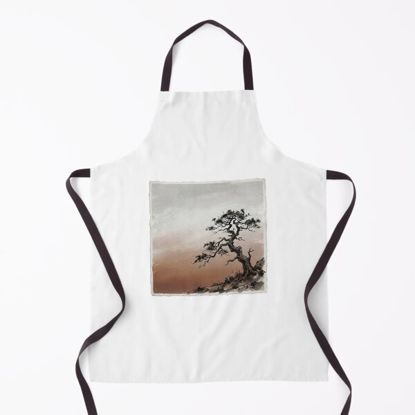 Item preview, Pine Silhouette at Dusk | Japanese Wabi-Sabi Art | Zen Minimalist Print designed and sold by KUZU-NOHA.